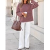 image:imageZESICA Womens Striped Oversized Fall Long Sleeve TShirts Y2K Going Out TopStripe Pink